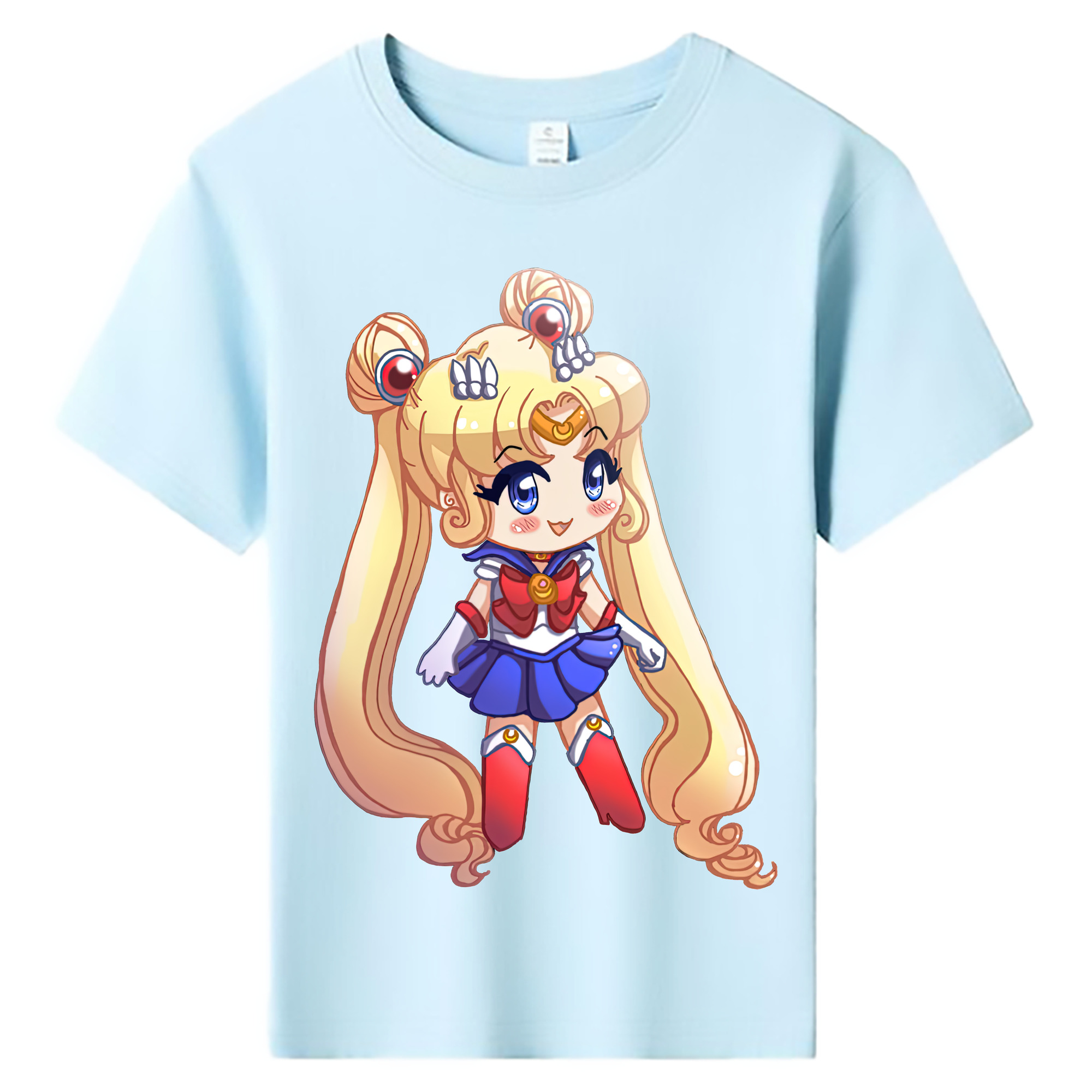 （画像用） 美少女戦士セーラームーン 月野 うさぎ つきの うさぎ Sailor Moon Tsukino Usagi 綿100％キッズTシャツ（フロントプリント）